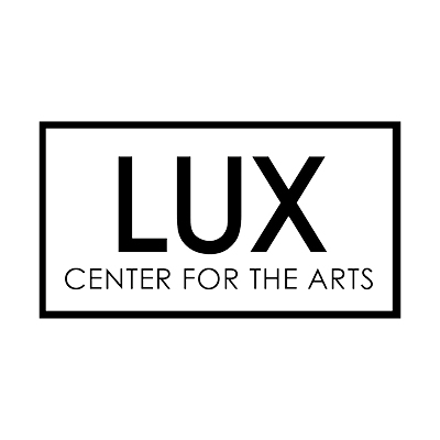 The logo for LUX Center for the Arts