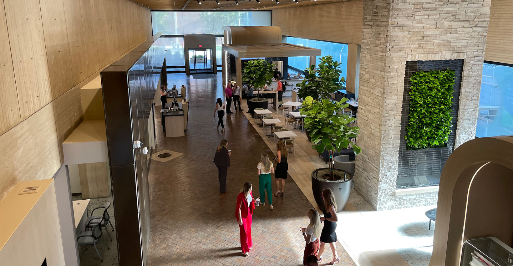 Inside Union Bank Place on 13th and O Street Lincoln Nebraska