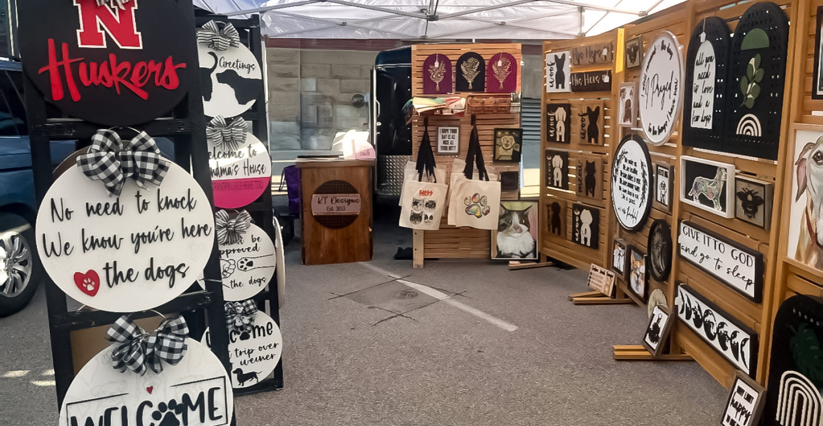 KT Designs market booth