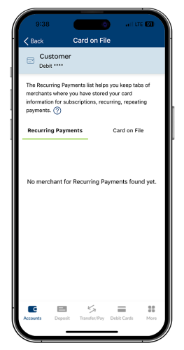 card hub card on file mockup