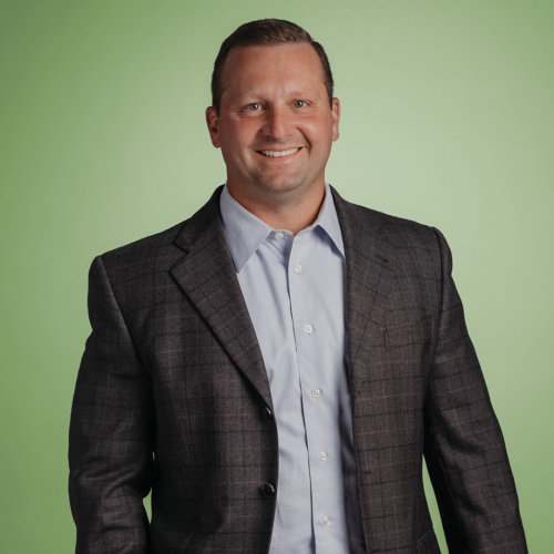 Nathan Jantzi headshot square green background