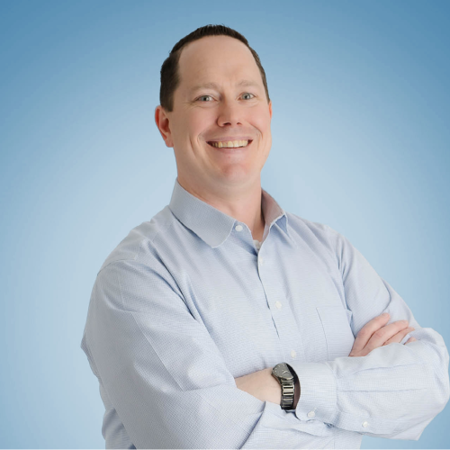 jon rowe square headshot blue background