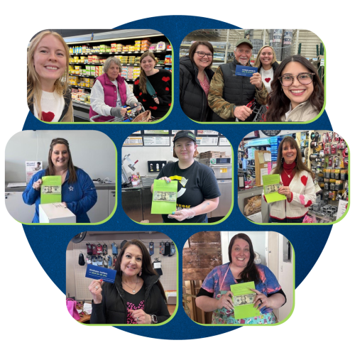 a photo collage of people