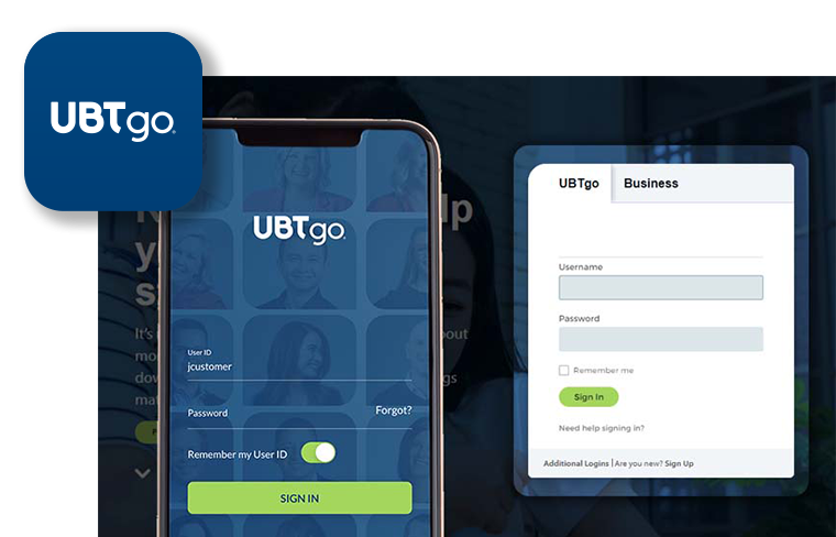 A screenshot of the UBTgo web app.