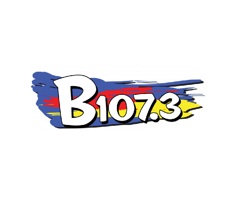 The logo for B107.3