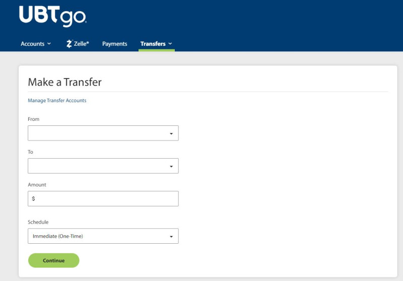 ubtgo make a transfer screenshot