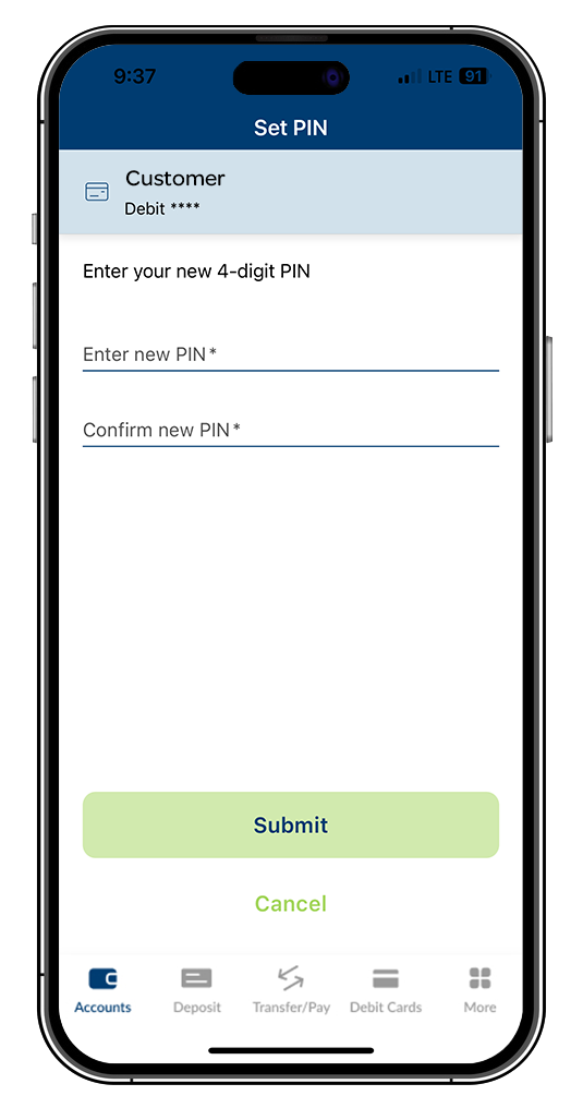 card hub set pin mockup