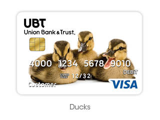 Joel Sartore ducks debit card