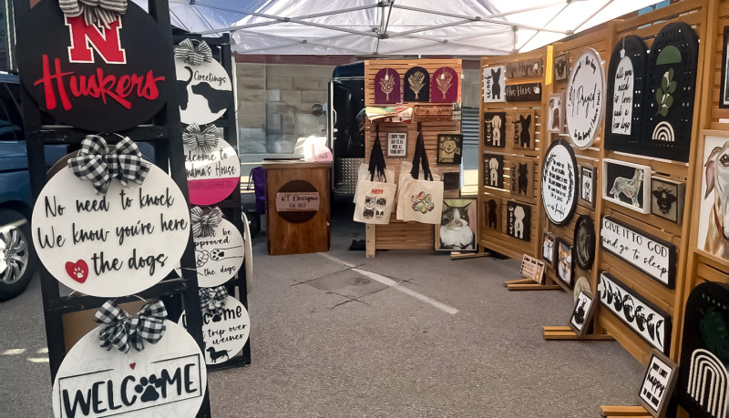 KT Designs market booth