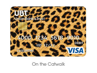 cheetah print debit card