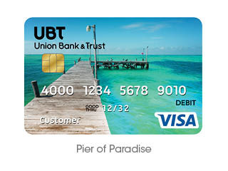 a pier over water debit card