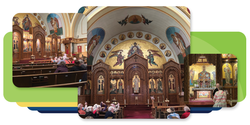 photos inside a grand church