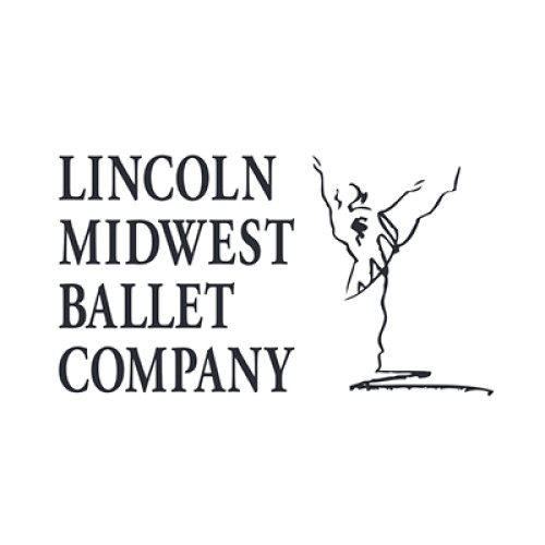 The logo for Lincoln Midwest Ballet Company