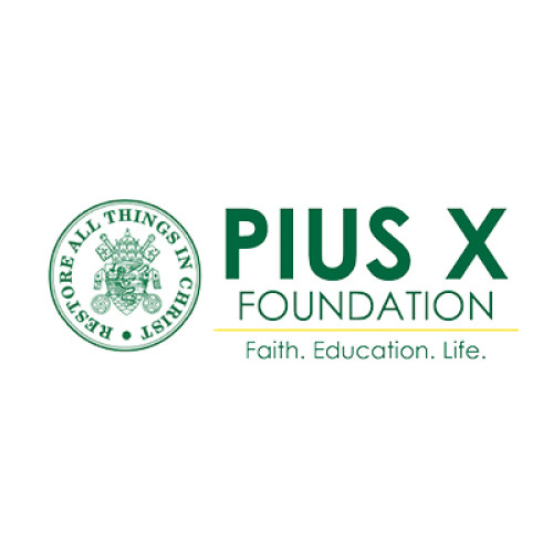 The logo for Pius X Foundation