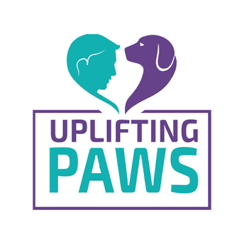 The logo for uplifing paws
