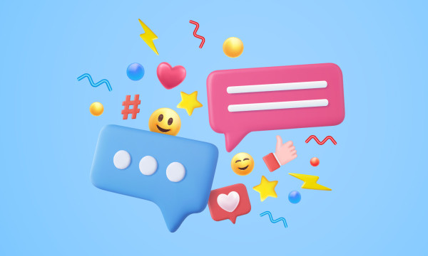 An illustration of a chat bubble